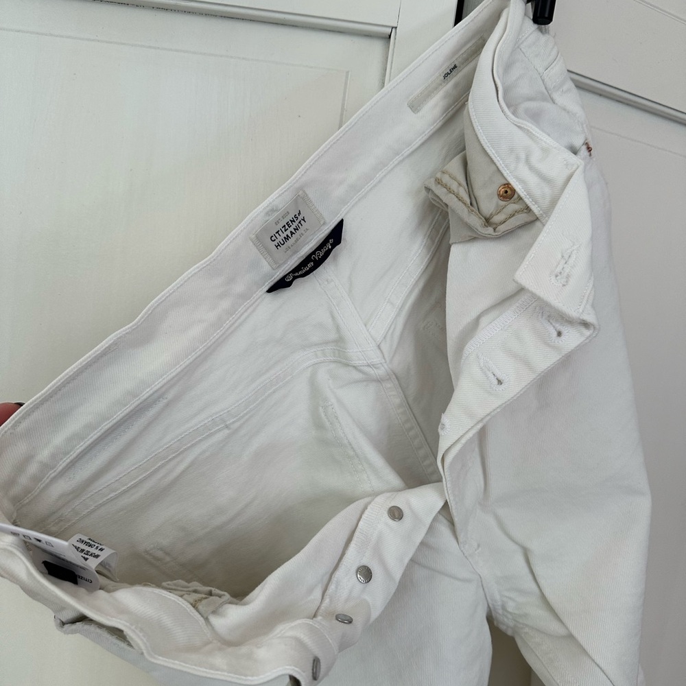 Citizens of Humanity white Jolene Denim - Picture 2 of 3